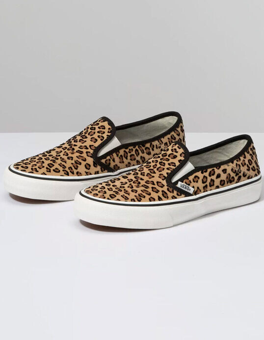 Vans Leopard Slip-On SF Womens Shoes - ShopStyle