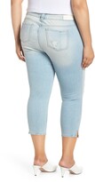 Thumbnail for your product : SLINK Jeans Distress Crop Skinny Jeans