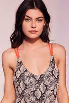 Thumbnail for your product : Out From Under Snake Skin Printed One-Piece Swimsuit