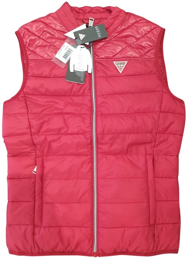 guess red jacket