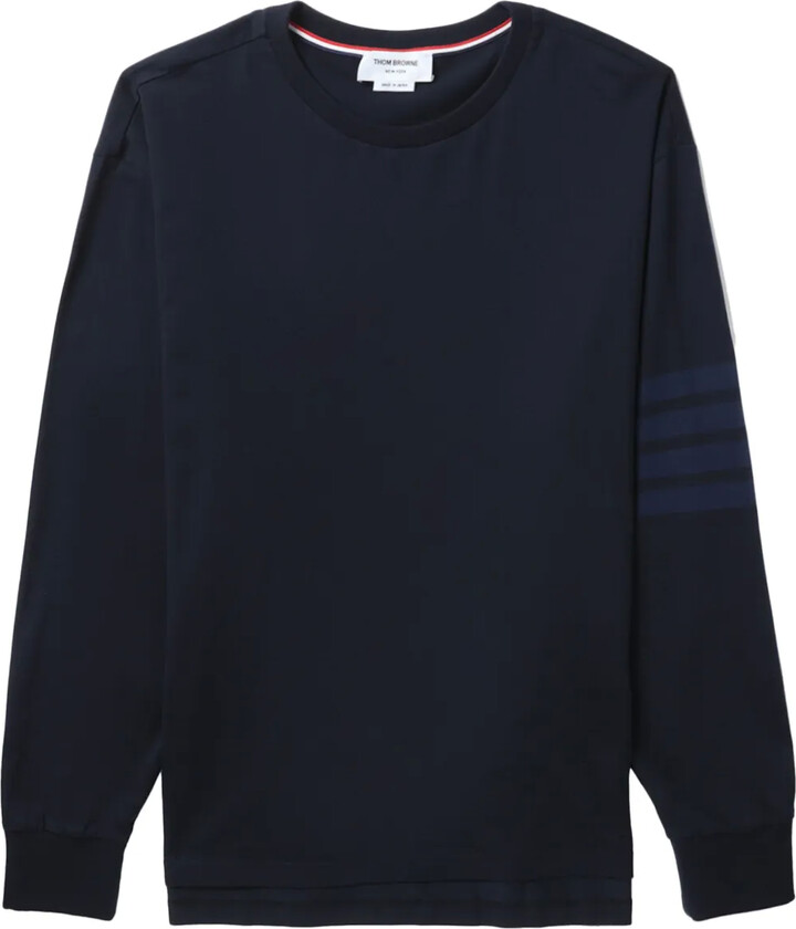 Thom Browne 4-Bar stripe cotton T-shirt