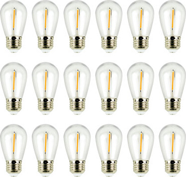 Newhouse Lighting 11 Watt Equivalent E26/Medium (Standard) S14 Medium LED Vintage Filament Light Bulb