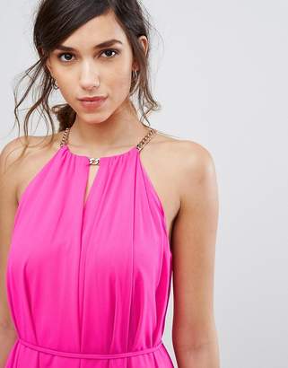 Ted Baker Harpah High Low Dress With Folded Neckline
