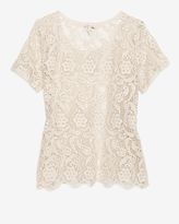 Thumbnail for your product : Joie Crochet Cotton Lace Top