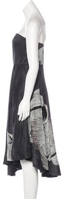 Tibi Linen Abstract Print Dress w/ Tags