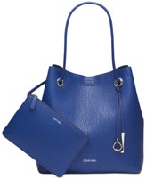 calvin klein blue tote bag