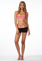 Thumbnail for your product : Forever 21 Tribal Print Skinny Workout Shorts