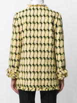 Thumbnail for your product : Moschino Boutique frayed detail tweed jacket