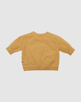 Bebe by Minihaha Boy's Yellow Jumpers - Perry Sweat Top - Babies