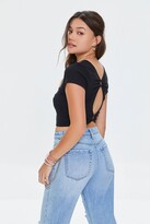 Thumbnail for your product : Forever 21 Long Live The Brave Graphic Cropped Tee