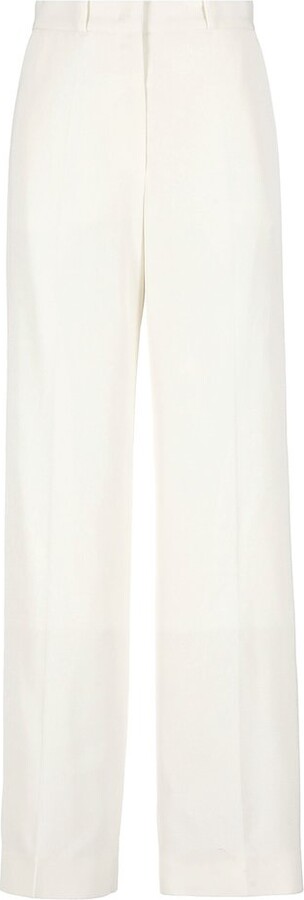 Lanvin Dart Detailed Straight Leg Trousers
