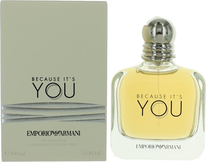 Emporio Armani Because It's You by Emporio Armani, 3.4 oz Eau De Parfum Spray for Women