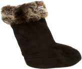 Thumbnail for your product : Hunter Accessories Black & Grey Kids Furry Cuff Welly Socks