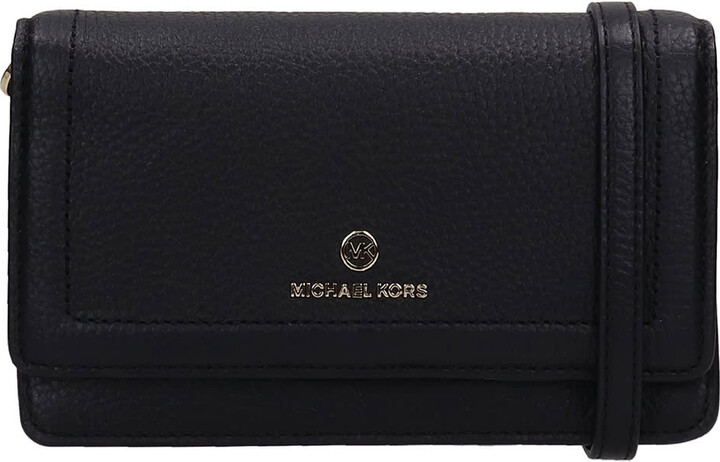 MICHAEL Michael Kors Jet Set Charm Shoulder Bag In Black Leather
