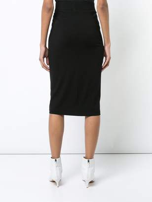 Zero Maria Cornejo gathered front fitted skirt