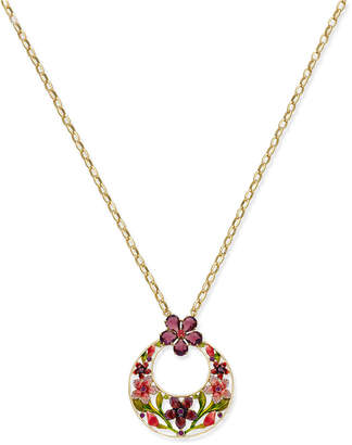 Kate Spade 12k Gold-Plated Crystal Flower Pendant Necklace
