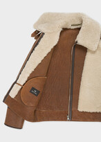 Thumbnail for your product : Paul Smith Women's Tan Sheepskin Biker Jacket