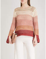 See By Chloe Striped crochet-knit 