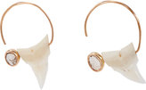 Thumbnail for your product : Dezso by Sara Beltran Polki Diamond & Shark's Tooth Half-Hoop Earring