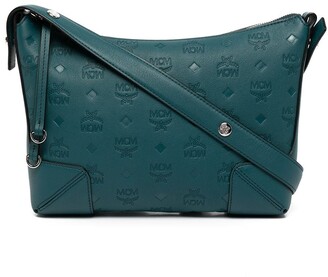 mcm duffle bolsa blue