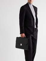 Thumbnail for your product : Valextra Pebble-Grain Leather Briefcase - Men - Black