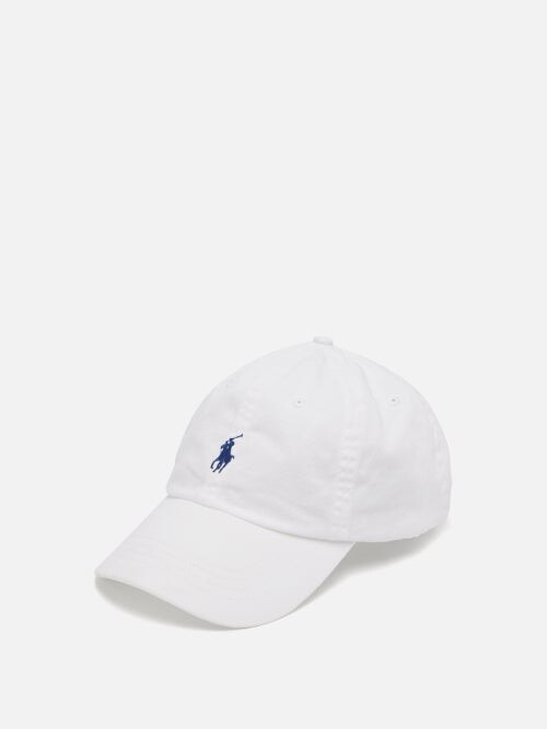Polo Ralph Lauren Logo-embroidered Canvas Baseball Cap - White Navy -  ShopStyle Hats