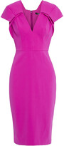 Thumbnail for your product : Badgley Mischka Pleated Stretch-crepe Dress