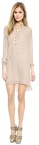 Thumbnail for your product : Haute Hippie Chain Lace Up Safari Dress