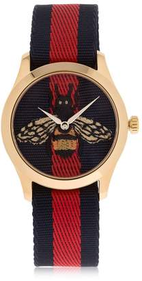 Gucci 38mm G-Timeless Bee Web Watch