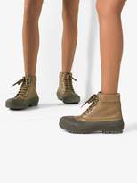 Thumbnail for your product : Jacquemus green les meuniers hautes contrast ankle boots