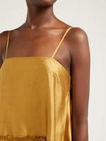 Thumbnail for your product : Marques Almeida Asymmetric-hem Silk-taffeta Dress - Womens - Gold