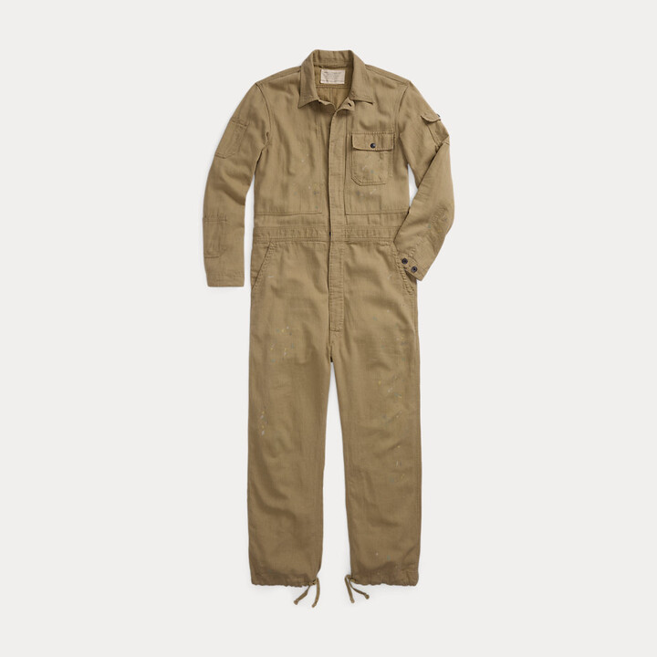 Ralph Lauren RRL Linen-Cotton Herringbone Twill Coverall