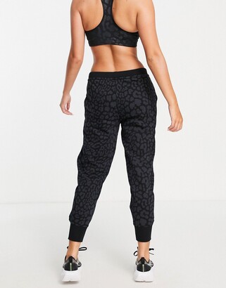 nike black leggings with leopard swoosh