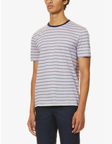 Thumbnail for your product : Ted Baker Striped cotton-jersey T-shirt