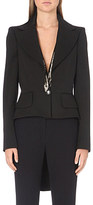 Thumbnail for your product : Alexander McQueen Tail-back embellished-detail jacket