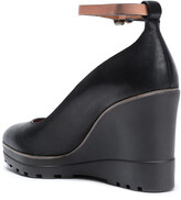Thumbnail for your product : See by Chloe Oslo Leather Wedge Pumps