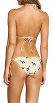 Thumbnail for your product : Vix Paula Hermanny Ruffle-trimmed Printed Low-rise Bikini Briefs