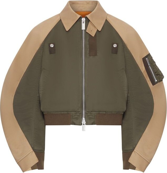 Sacai Twill Collared Zip-Up Blouson