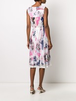 Thumbnail for your product : Ermanno Scervino Comic Print Pleated Dress
