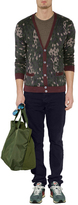 Thumbnail for your product : Marc by Marc Jacobs Deep Brown Multi Camouflage Cotton Cardigan