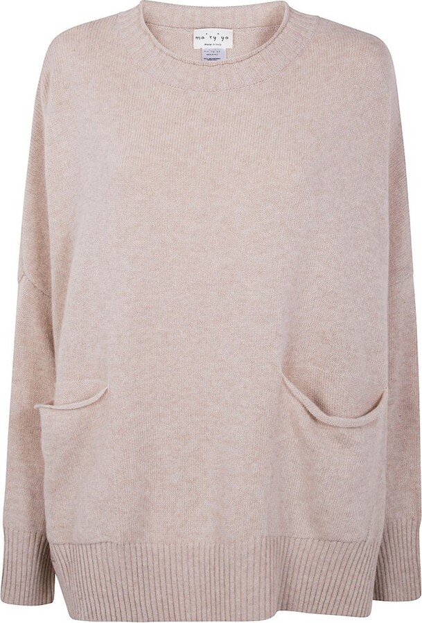 Ma Ry Ya Ma'ry'ya Round Neck Poncho Knitwear