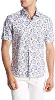 Thumbnail for your product : Culturata Short Sleeve Floral Contemporary Fit Woven Shirt