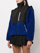 Thumbnail for your product : Sandy Liang Mia two-tone fleece jacket