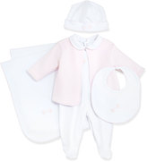 Thumbnail for your product : Kissy Kissy Baby Rattle Bib, White/Pink