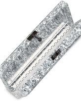 Thumbnail for your product : Flavia Edie Parker Confetti Acrylic Clutch Bag, Silver