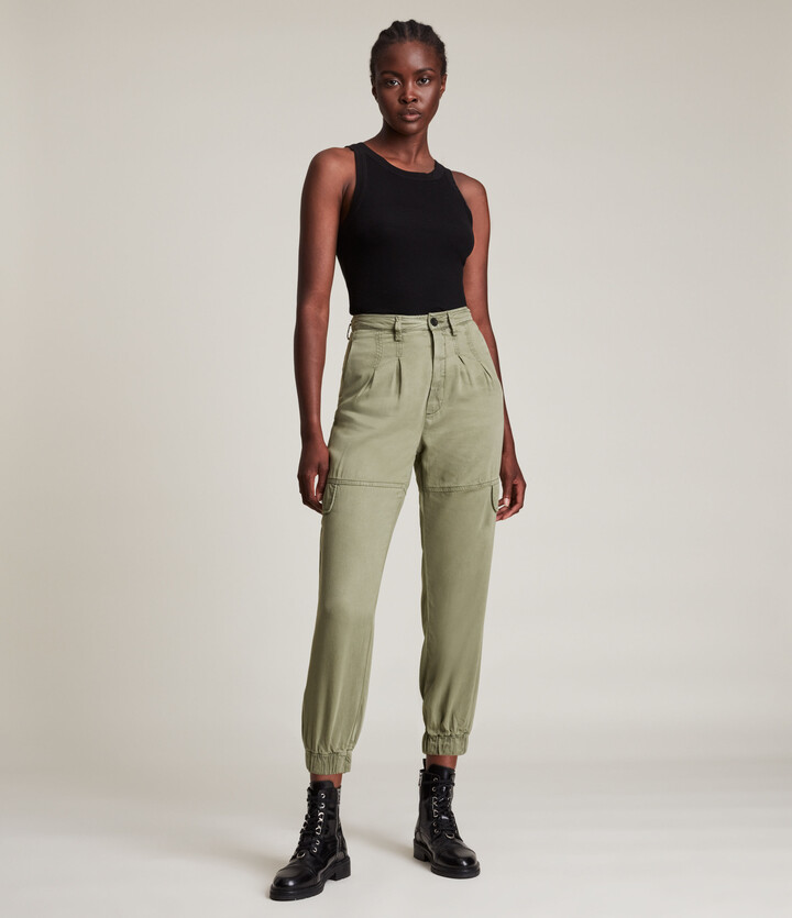 Green tapered pants Clearance