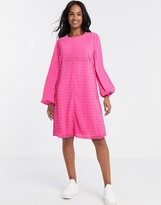 Thumbnail for your product : Vila oversized swing t-shirt dress in pink