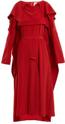 Awake Inside Out Trench Coat Dress - Womens - Red