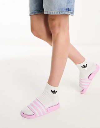adidas adilette clear pink
