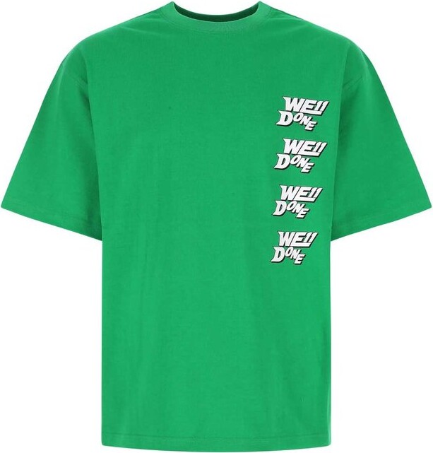 we11done Logo Printed Crewneck T-Shirt